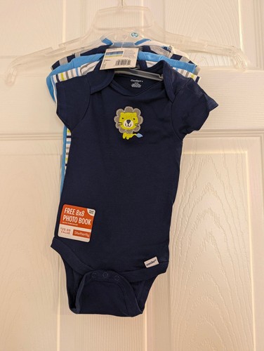 Gerber onesies navy lion - gerber, 3-6m